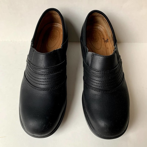 Ariat Shoes - Ariat Black Leather Safety Clog Steel Toe Slip On 9